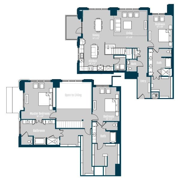The Carter Penthouse 5 Floor Plan